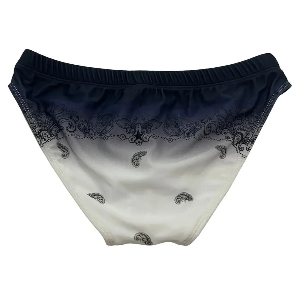 6-51 ROBERTO CAVALLI Just Cavalli Speedo Drawstring Adjustable Blue XS